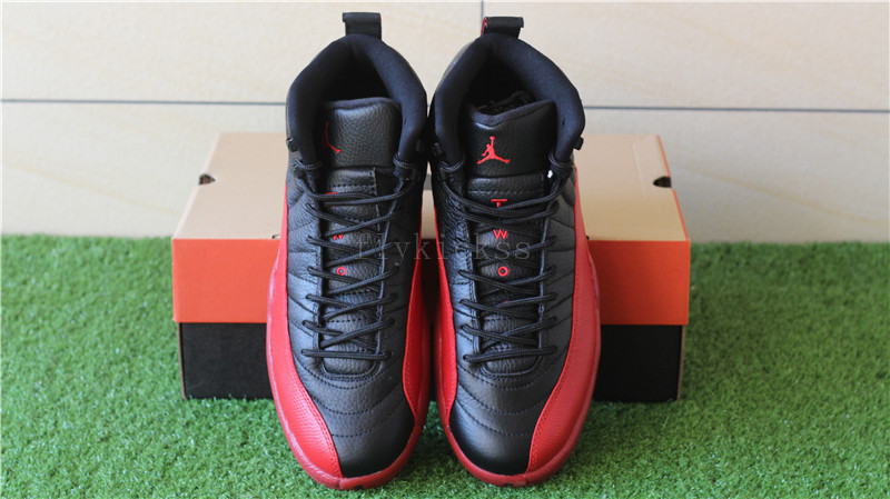 Air Jordan 12 Black Varsity Red Flu Game